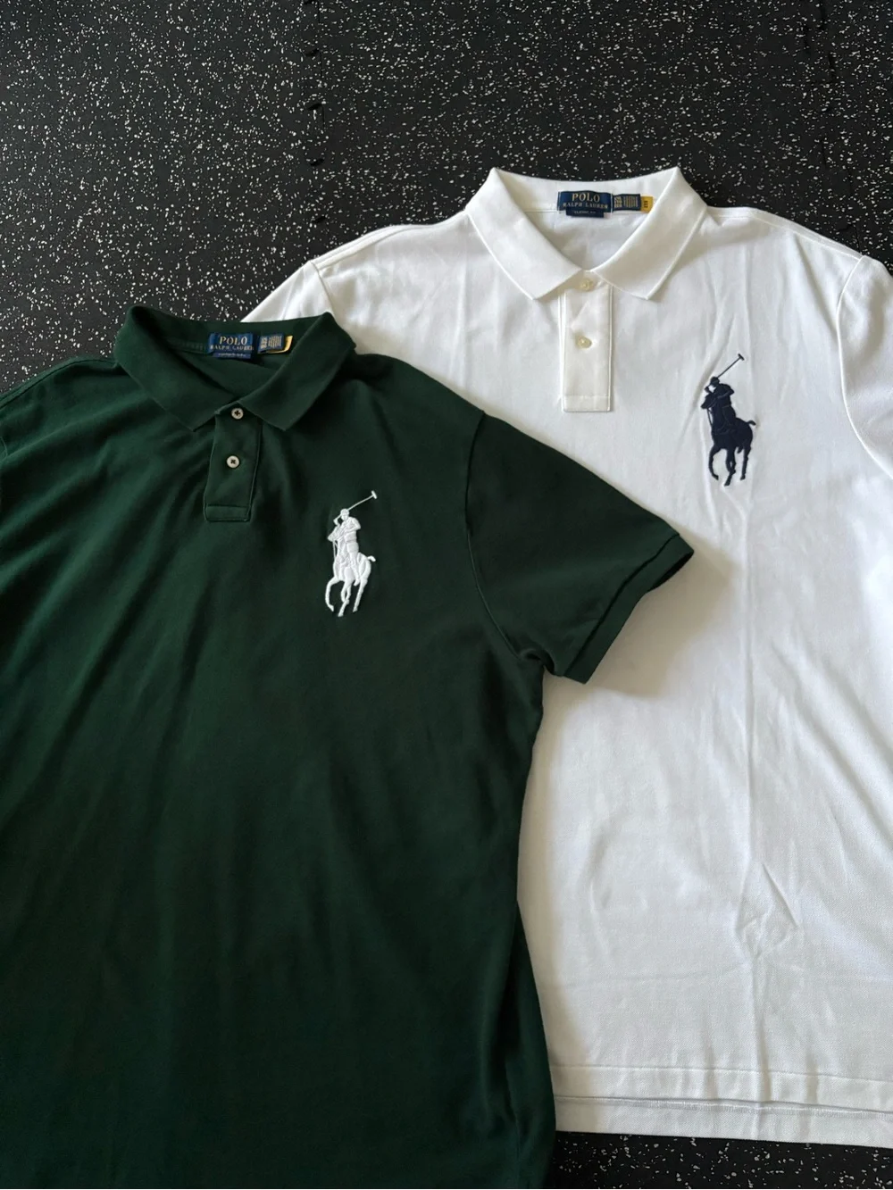 Ralph Lauren Men's Polo Duo — Forest Green & White